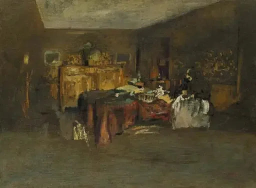 Madame Vuillard cousant - إدوارد فيوليار