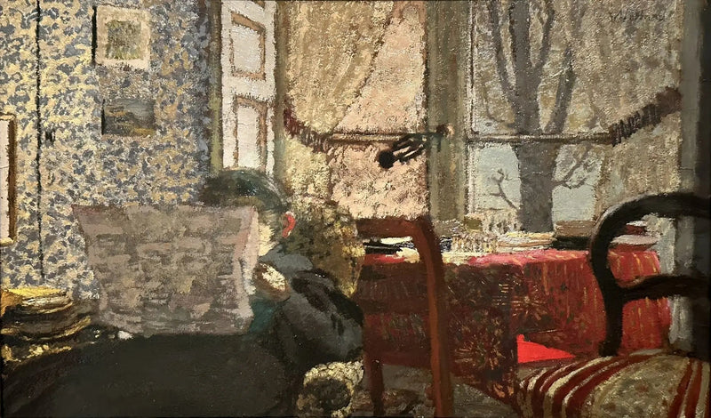 Madame Vuillard lisant le journal - إدوارد فيوليار