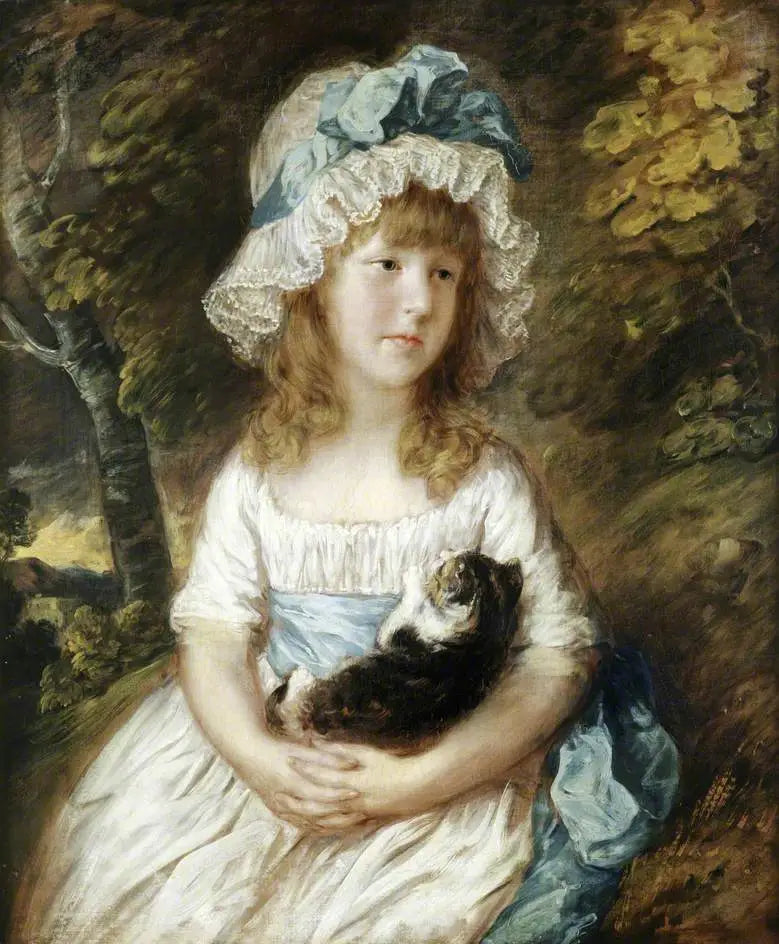 Mademoiselle Brummell (traditionnellement identifiée comme) - Thomas Gainsborough image 1 reproduction d’œuvre d’art à l’huile