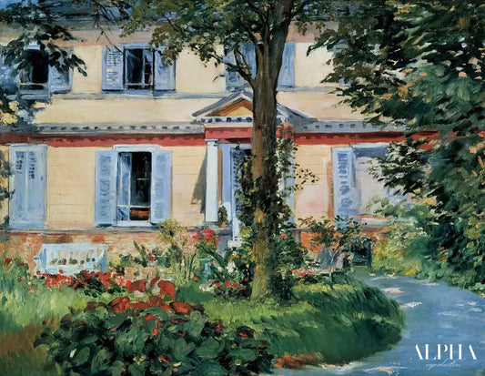 Maison à Rueil - Edouard Manet - Reproductions de tableaux et peintures haut de gamme