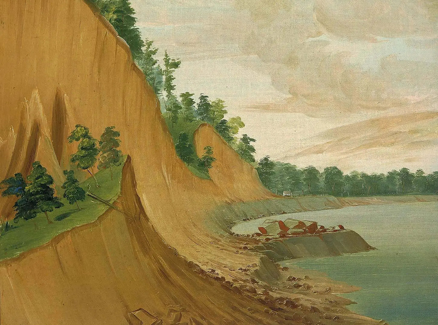 Maison de commerce de Cabane à 930 milles au-dessus de Saint-Louis - George Catlin - Alpha Reproduction