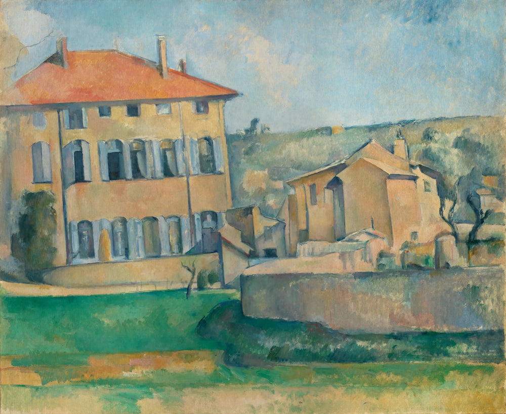Maison et ferme du Jas de Bouffan - Paul Cézanne image 1 reproduction de peinture à l’huile