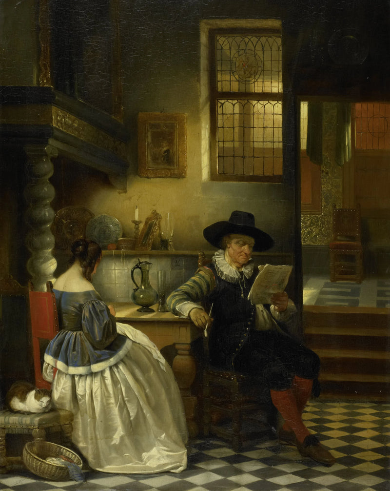 Maison intérieure du XVIIe siècle - Henri Leys