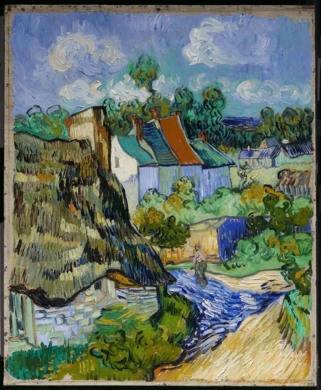 Maisons à Auvers - Vincent van Gogh image 1 tableau peint à l’huile sur toile