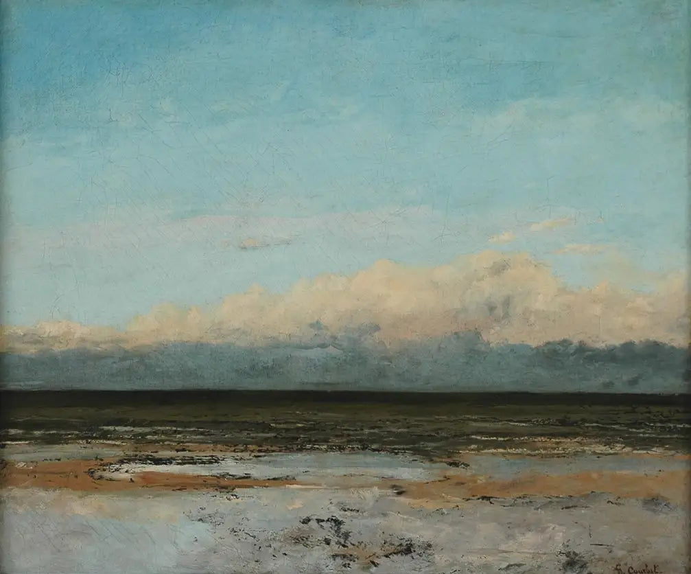 Marée montante - Gustave Courbet image 1 copie peinte à la main à l’huile
