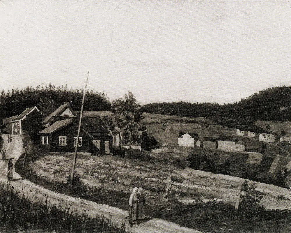 Reproduction du tableau « Maridalsveien à Nydalen - Edvard Munch » par Alpha Reproduction en peinture à l’huile