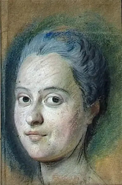 Marie-Josèphe de Saxe, dauphine de France (1731-1767) - Maurice-Quentin de La Tour image 1 copie peinte à la main à l’huile