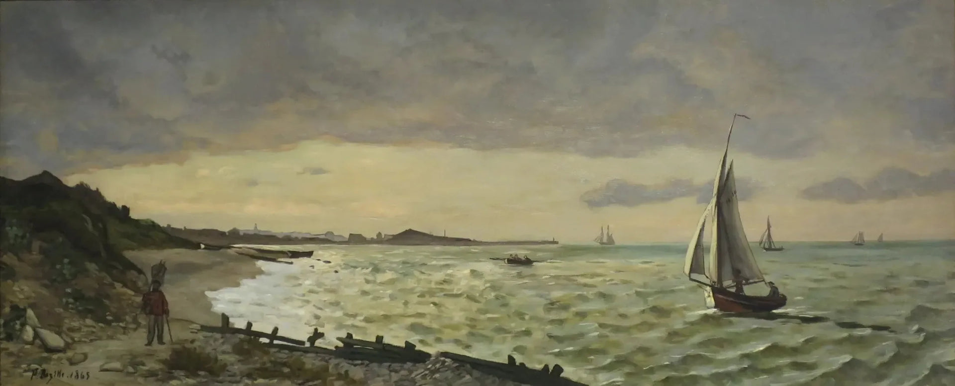 Marine à Sainte-Adresse - Frédéric Bazille image 1 reproduction réalisée par Alpha Reproduction