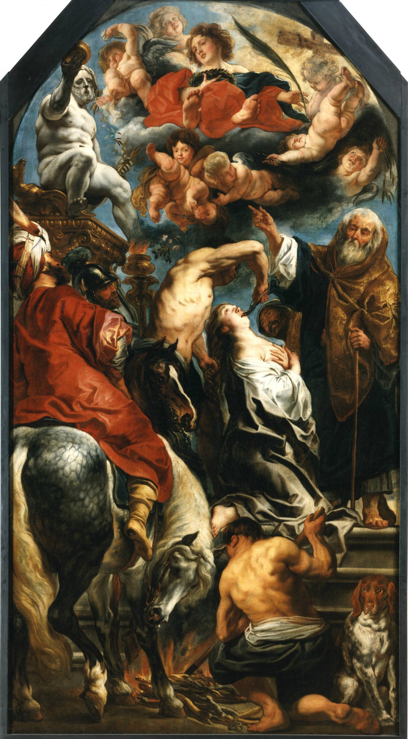 Martyre de sainte Apolline - Jacob Jordaens