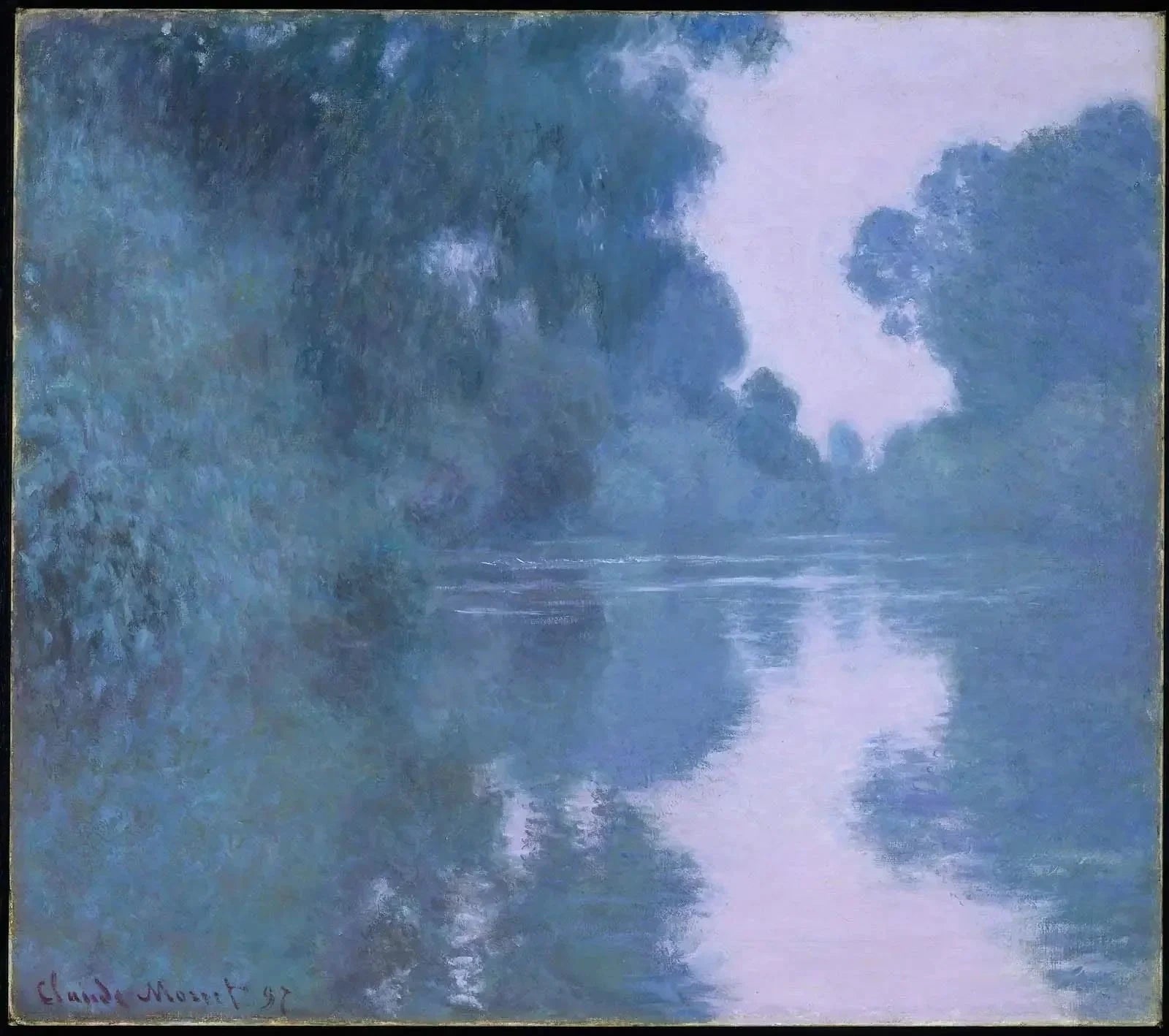 Matin sur la Seine près de Giverny de Claude Monet, 1897 – Museum of Fine Arts Boston 11.1261, Wildenstein 1481