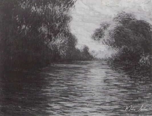 Matinée sur la Seine (W1488) - Claude Monet - Reproductions de tableaux et peintures haut de gamme