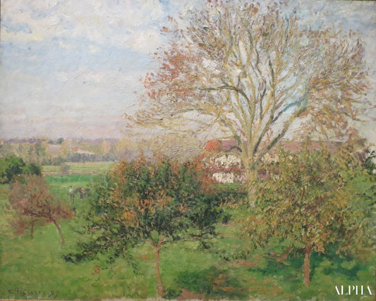 Matins d'automne à Eragny - Camille Pissarro - Reproductions de tableaux et peintures haut de gamme