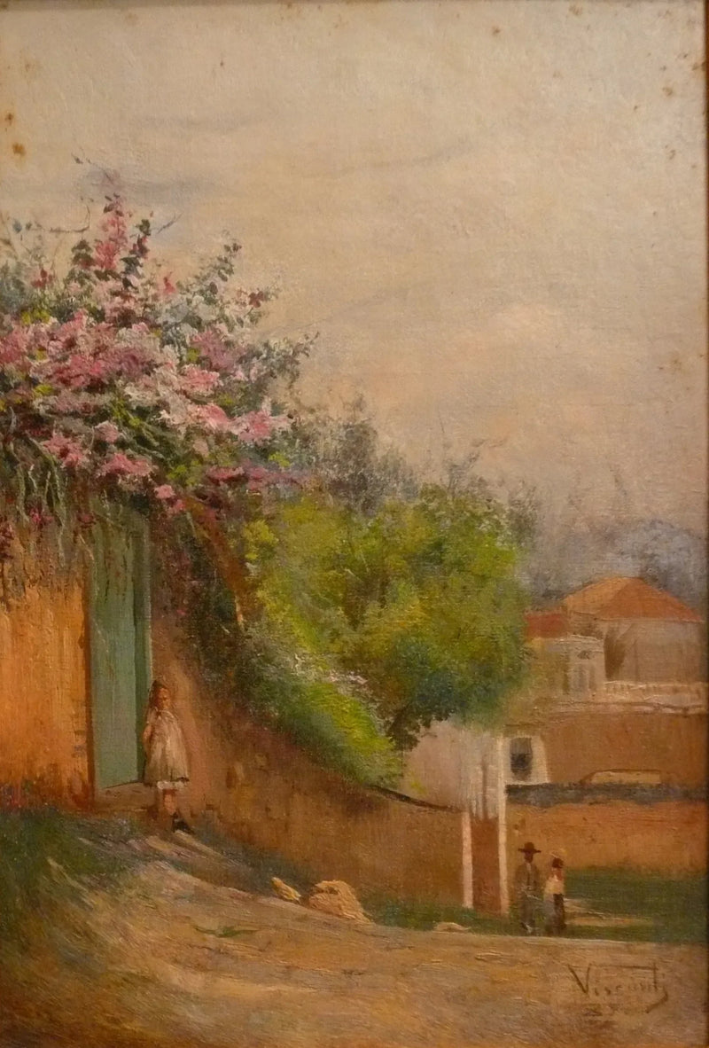 Menina no portão - Eliseu Visconti
