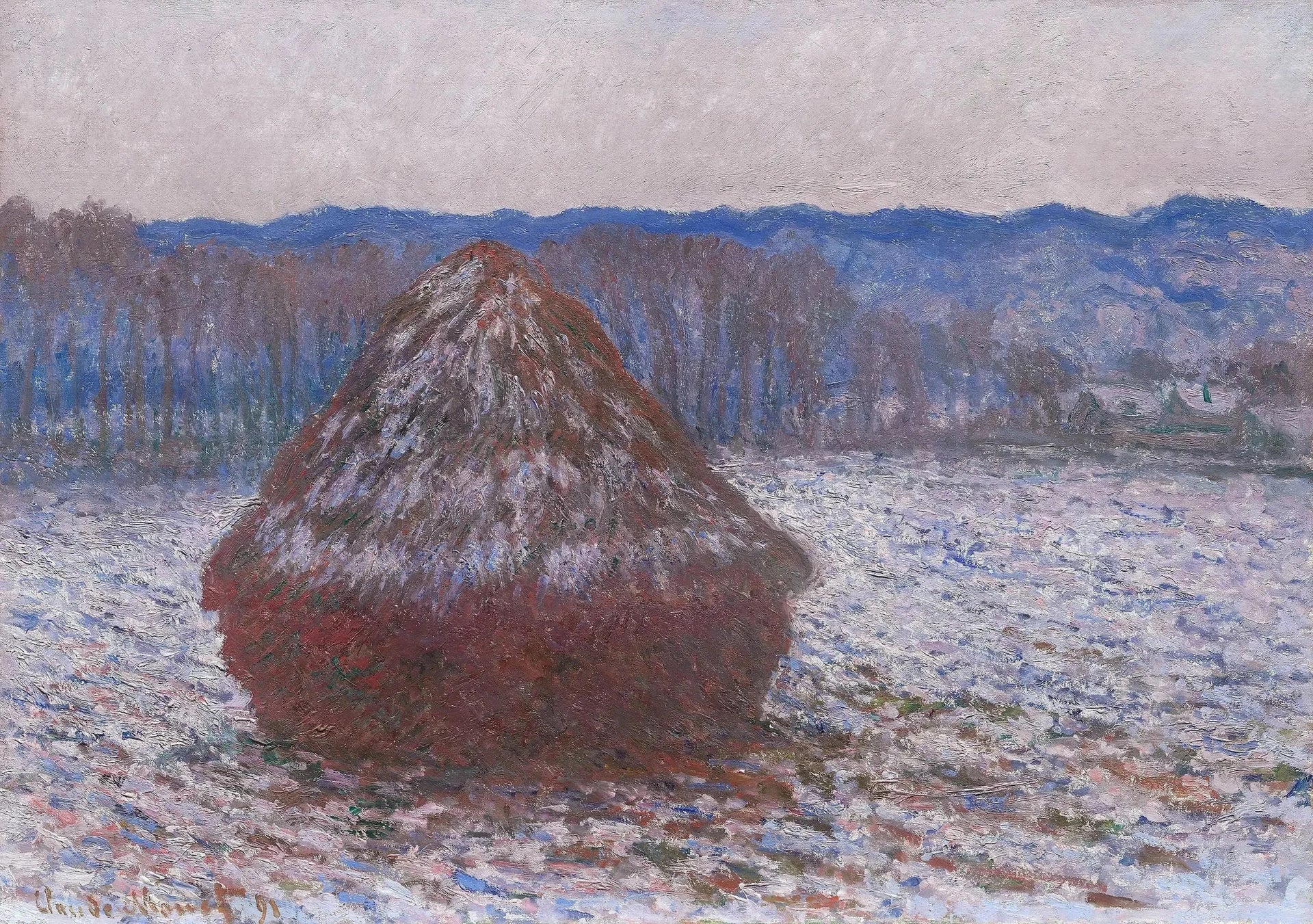 Meule, effet de neige, le matin W1280 de Claude Monet – Museum of Fine Arts Boston 1970.253