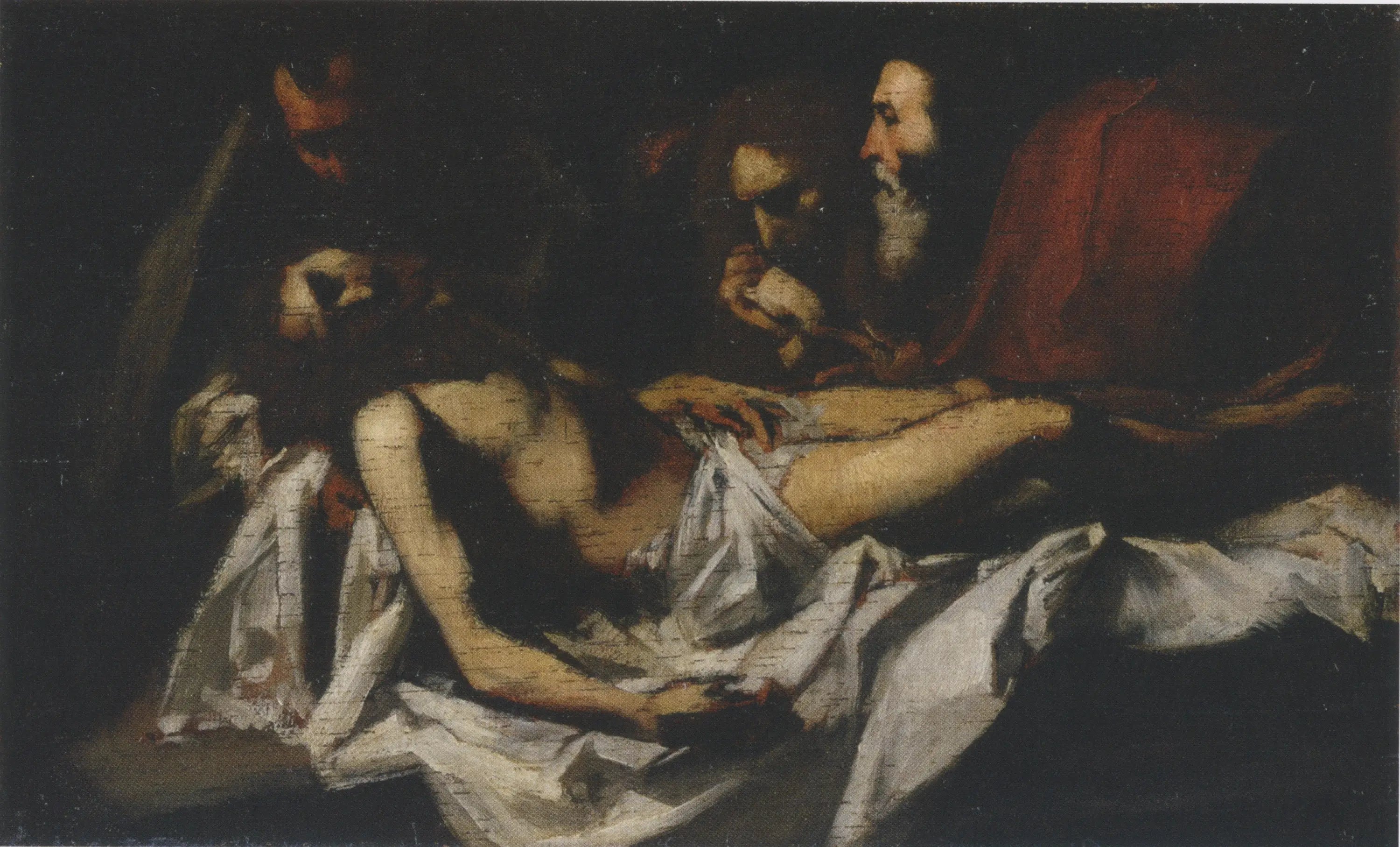 Reproduction du tableau « Mise au tombeau (d'après Ribera) - Édouard Manet » par Alpha Reproduction en peinture à l’huile