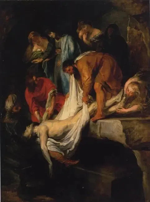 Mise au tombeau - Peter Paul Rubens image 1 tableau peint à l’huile sur toile