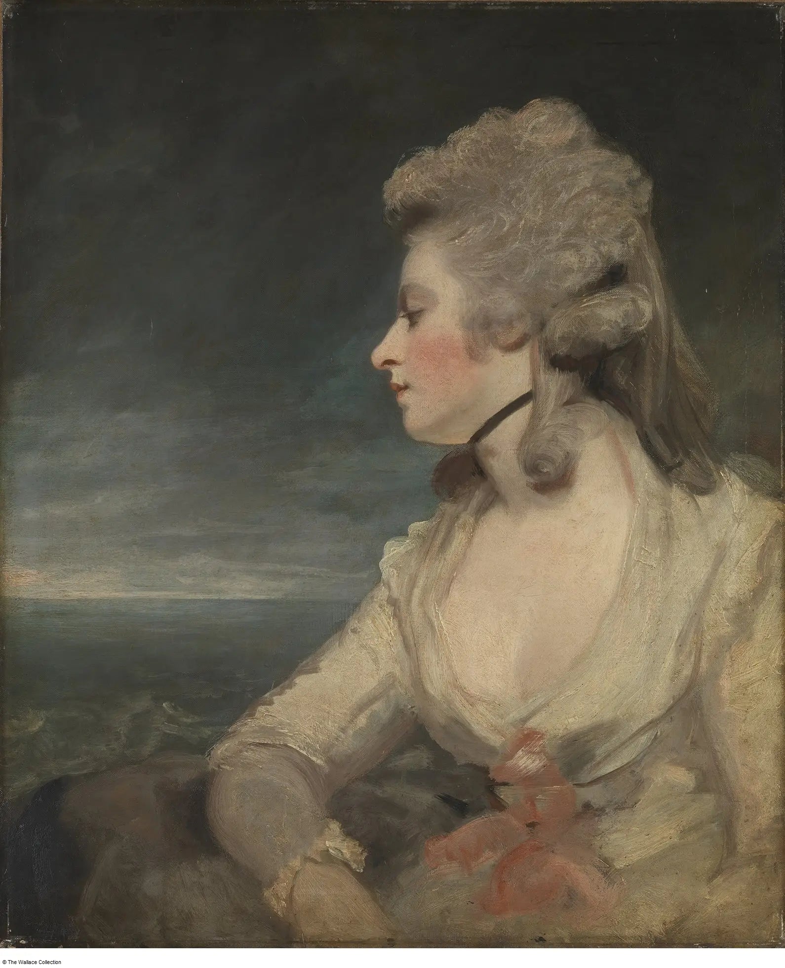 Mme Mary Robinson - Joshua Reynolds image 1 reproduction artisanale de tableau