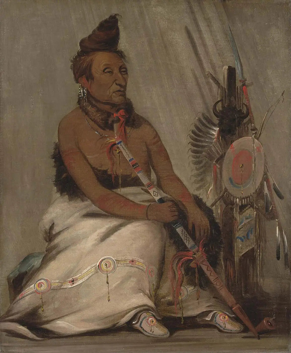 Mocassin noir, Chef - George Catlin image 1 reproduction d’œuvre d’art à l’huile