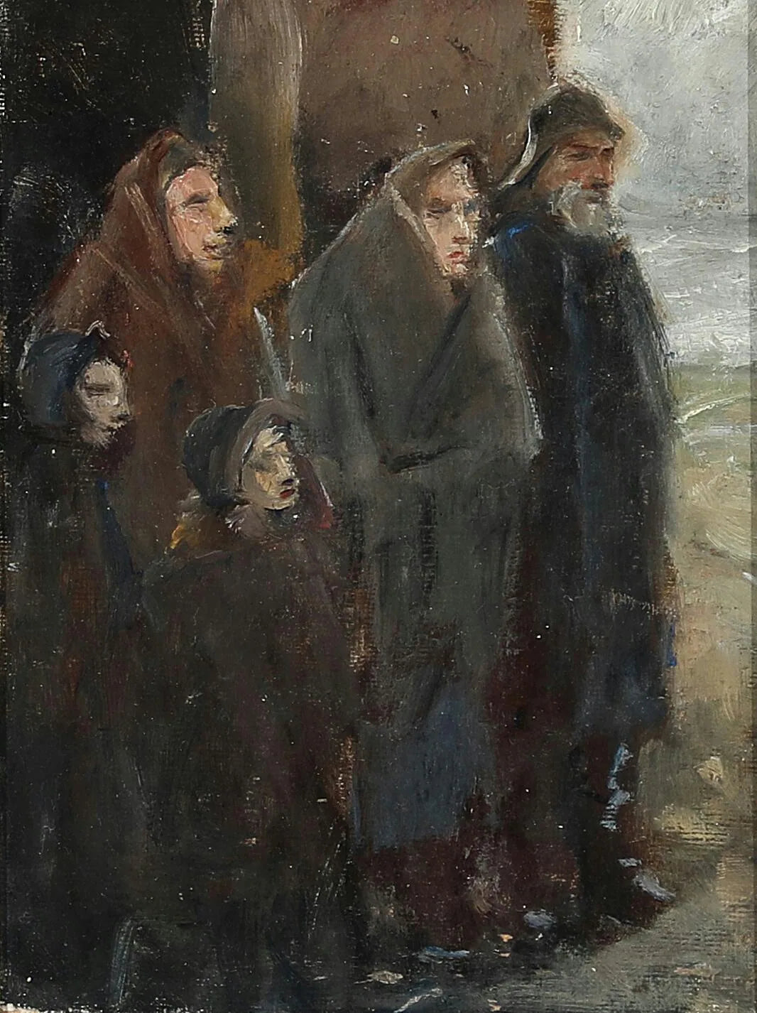 Moments périlleux. Étudiez. - Michael Peter Ancher image 1 tableau peint à l’huile sur toile