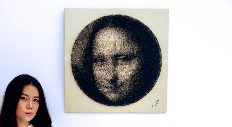 فن خيوط موناليزا | 60 × 60 سم