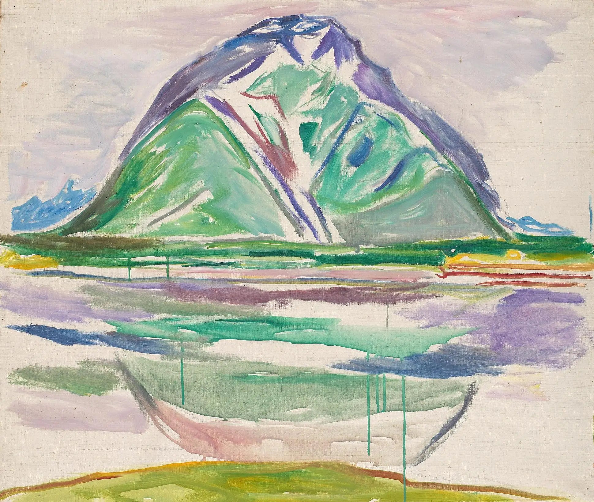 Reproduction du tableau « Montagnes - Edvard Munch » par Alpha Reproduction en peinture à l’huile