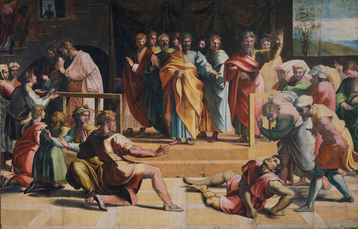 وفاة حنانيا، حوالي 1515-1516 - Raphaël