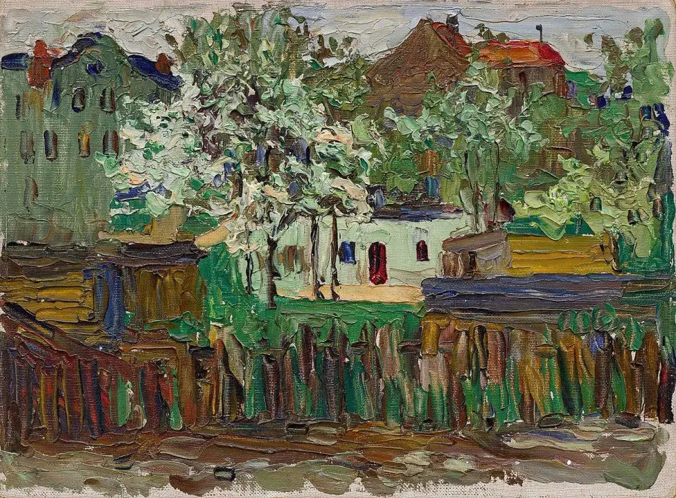 Reproduction du tableau « Munich - Vassily Kandinsky » par Alpha Reproduction en peinture à l’huile