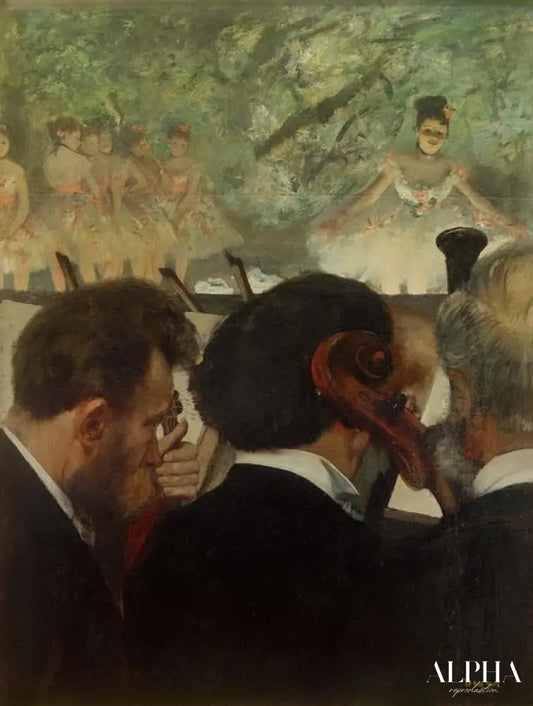 Musiciens à l'orchestre - Edgar Degas - Reproductions de tableaux et peintures haut de gamme