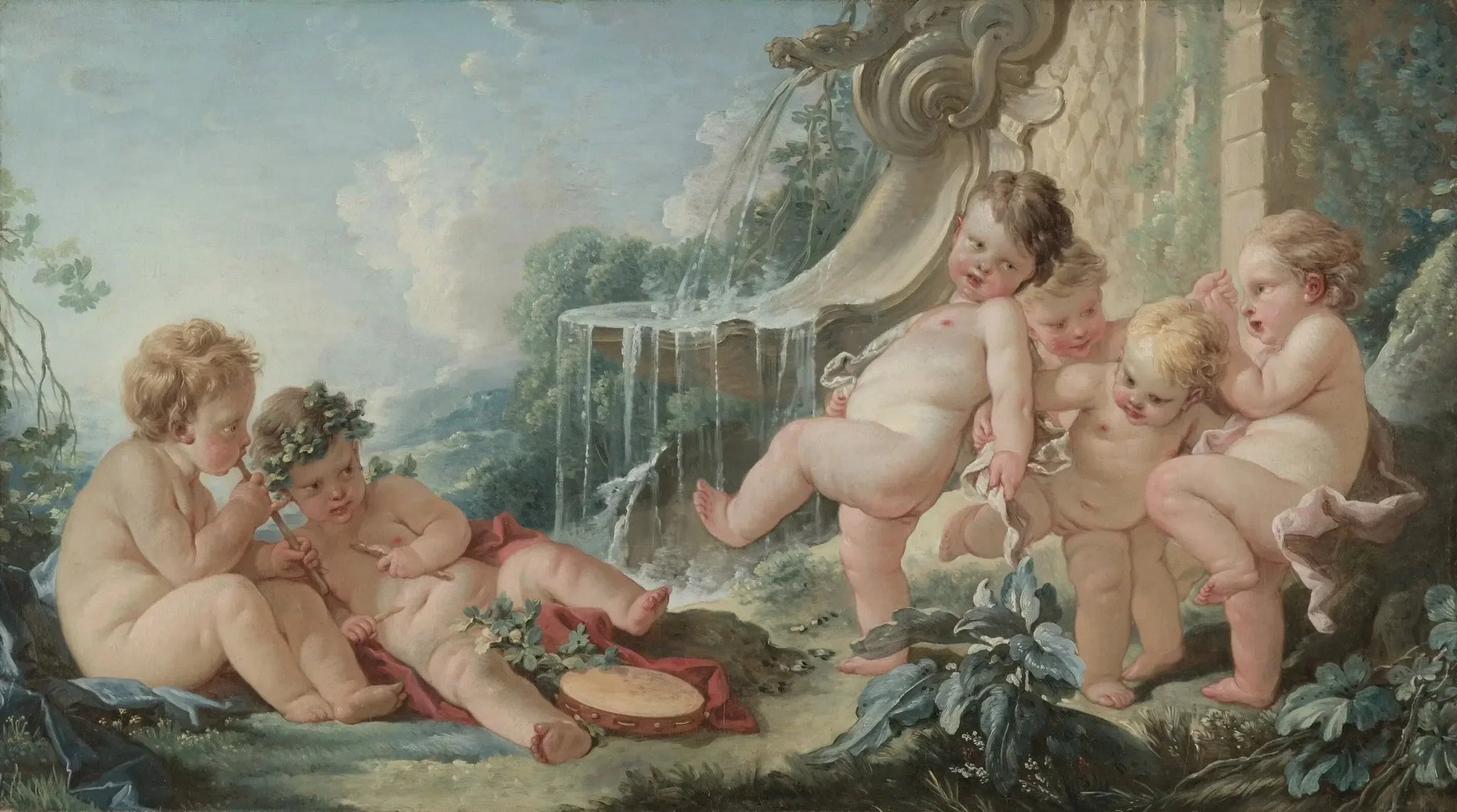 Musique et danse - François Boucher image 1 reproduction réalisée par Alpha Reproduction