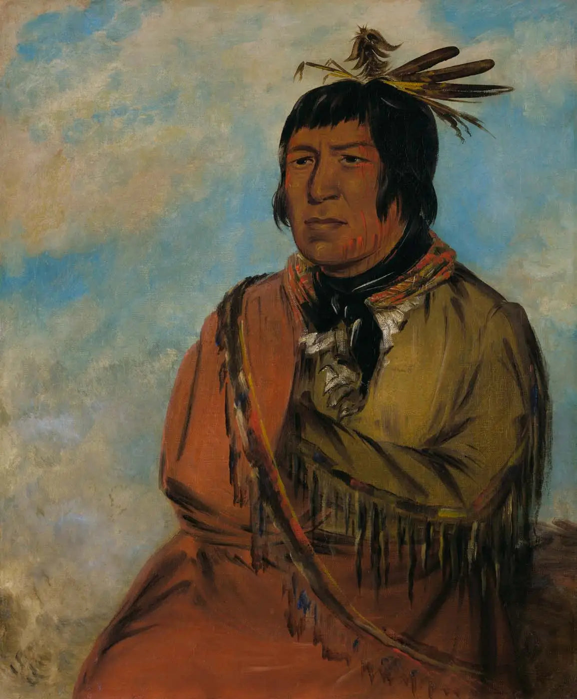 Na-pów-sa Ours voyageant la nuit un chef - George Catlin - Alpha Reproduction