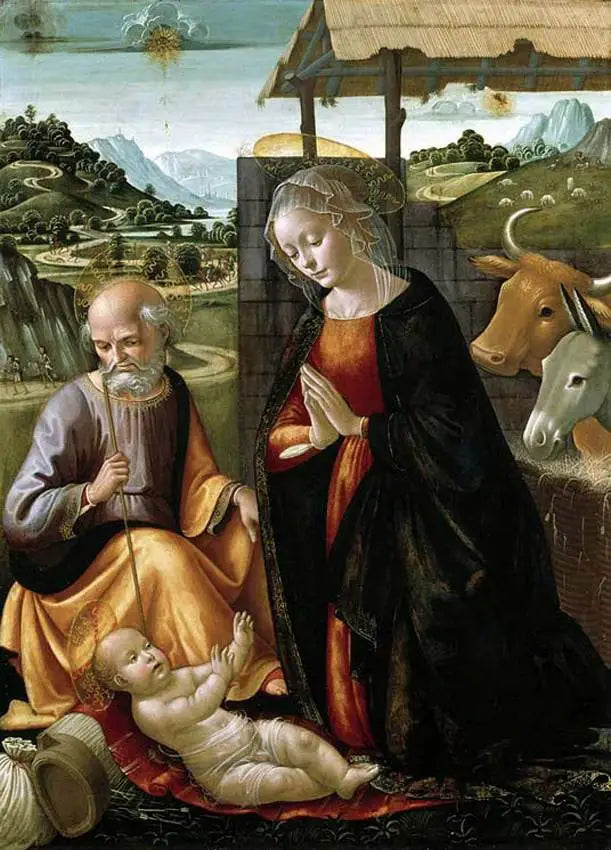 Nativité - Domenico Ghirlandaio image 1 copie de tableau peinte à la main