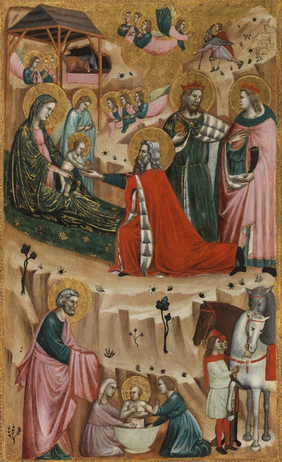 Nativité et adoration des Rois mages - Giovanni Baronzio - Alpha Reproduction