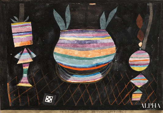 Nature morte aux dés - Paul Klee - Reproductions de tableaux et peintures haut de gamme