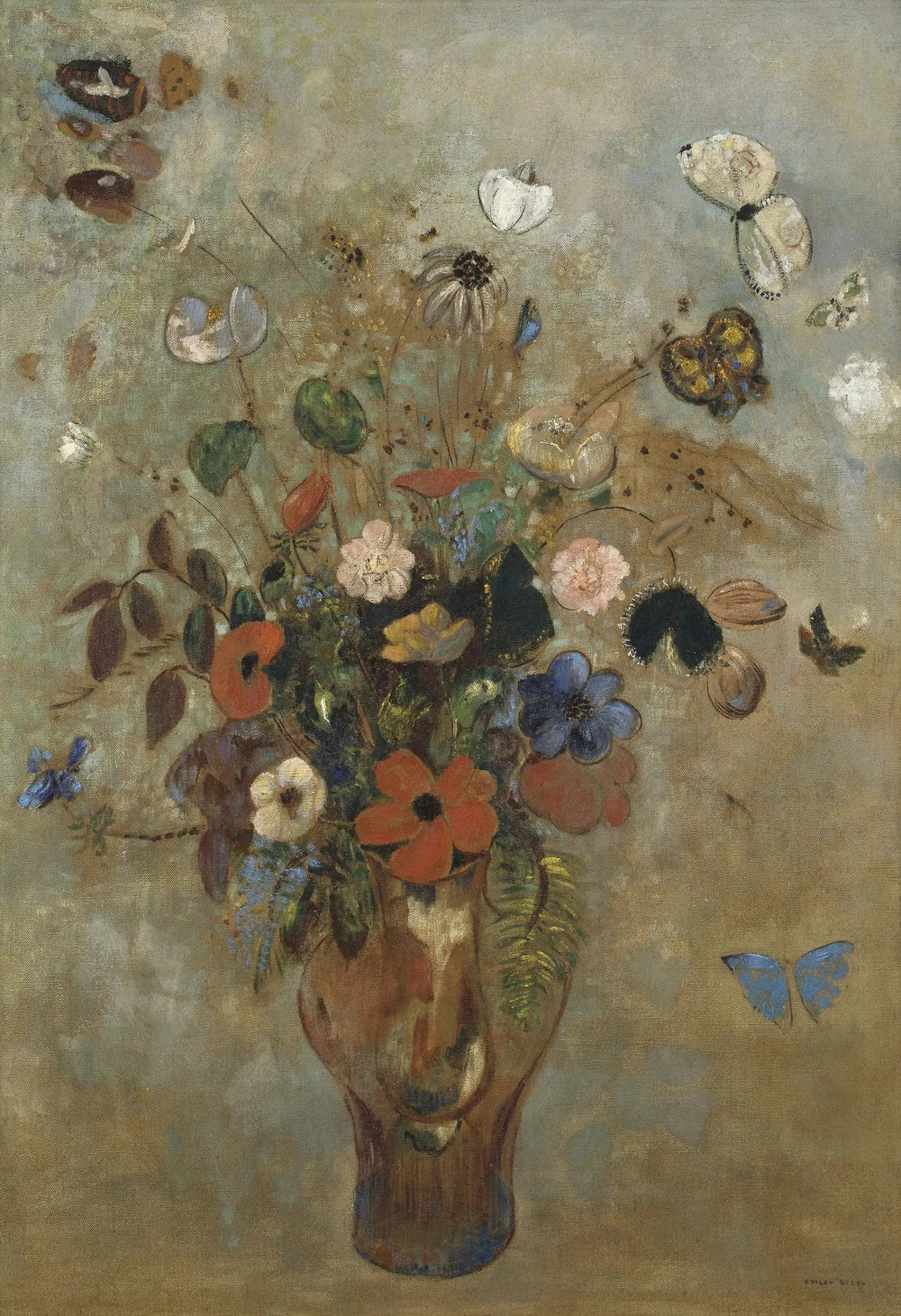 Nature morte aux fleurs - Odilon Redon image 1 tableau peint à l’huile sur toile