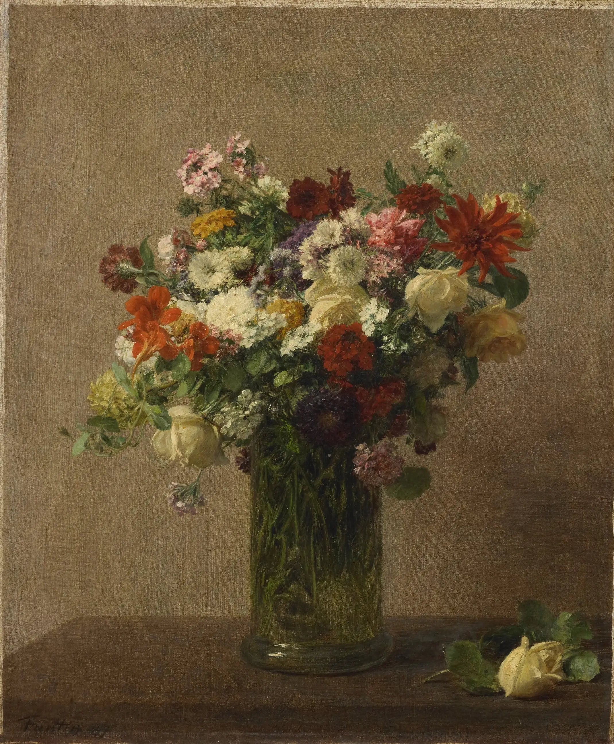 Nature morte aux fleurs SK-A-2895 - Henri Fantin-Latour - Alpha Reproduction