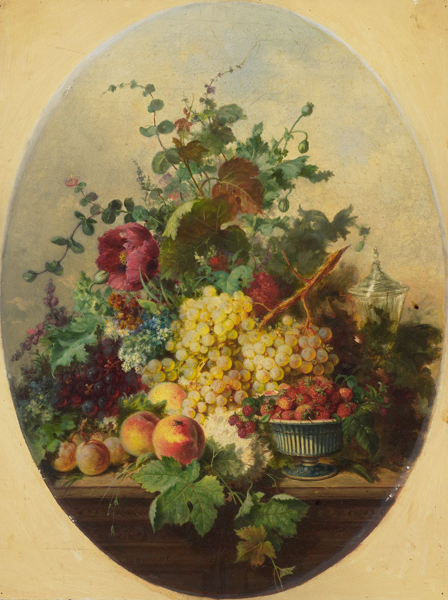 Nature morte aux fruits et fleurs - Louis Martinet