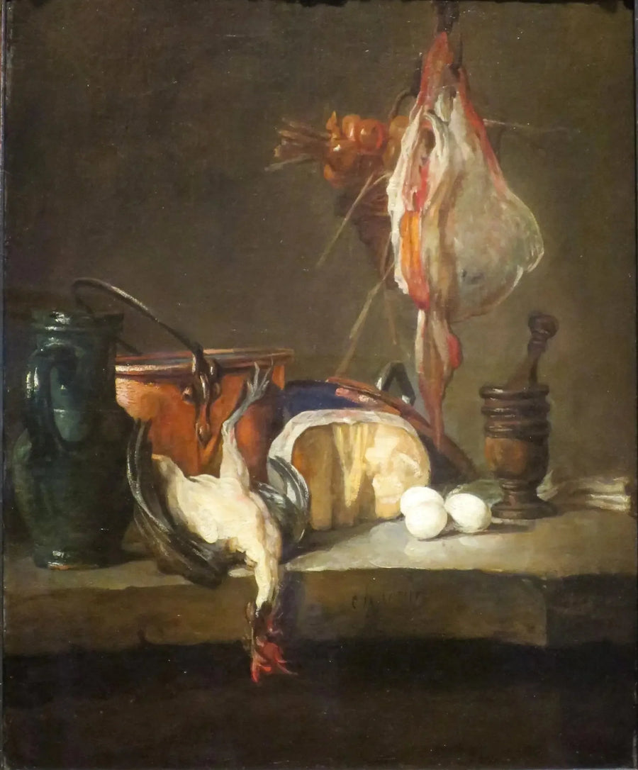طبيعة ميتة مع دواجن - جان سيميون شاردان