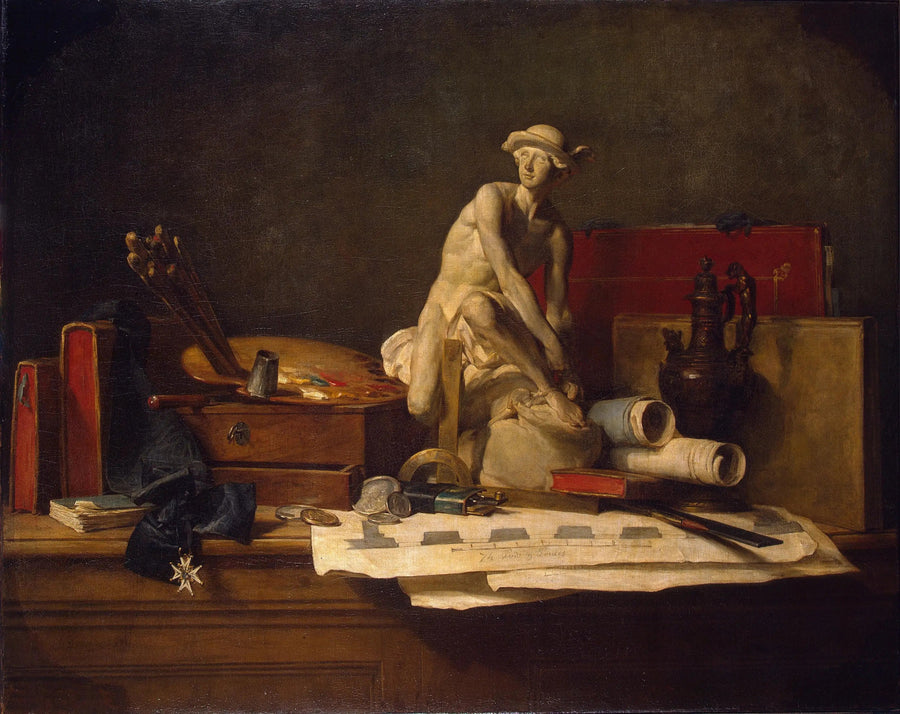 طبيعة ميتة مع أدوات الفنون - جان سيميون شاردان