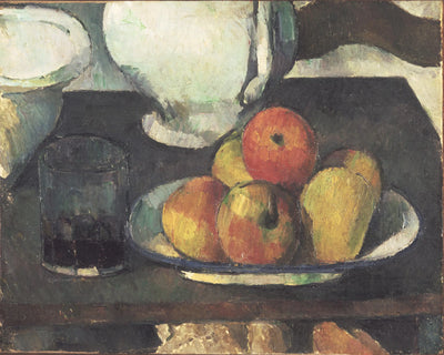 Reproduction du tableau « Nature morte avec fruits et verre de vin - Paul Cézanne » par Alpha Reproduction en peinture à l’huile