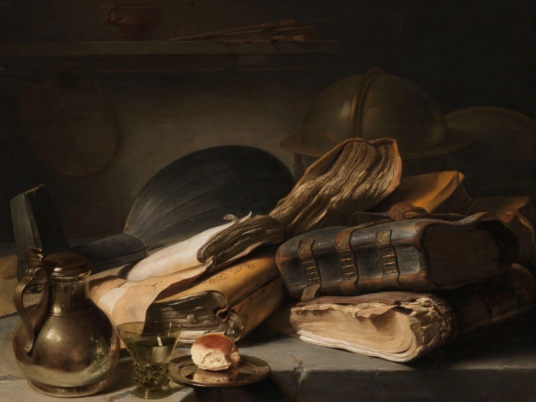 Nature morte avec des livres - Jan Lievens