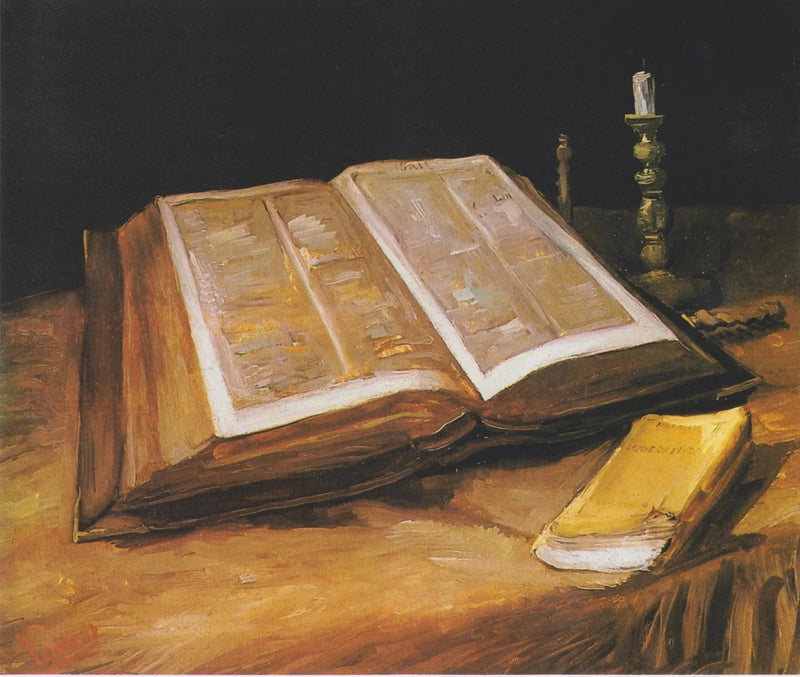 طبيعة صامتة مع الكتاب المقدس - فينسنت فان جوخ