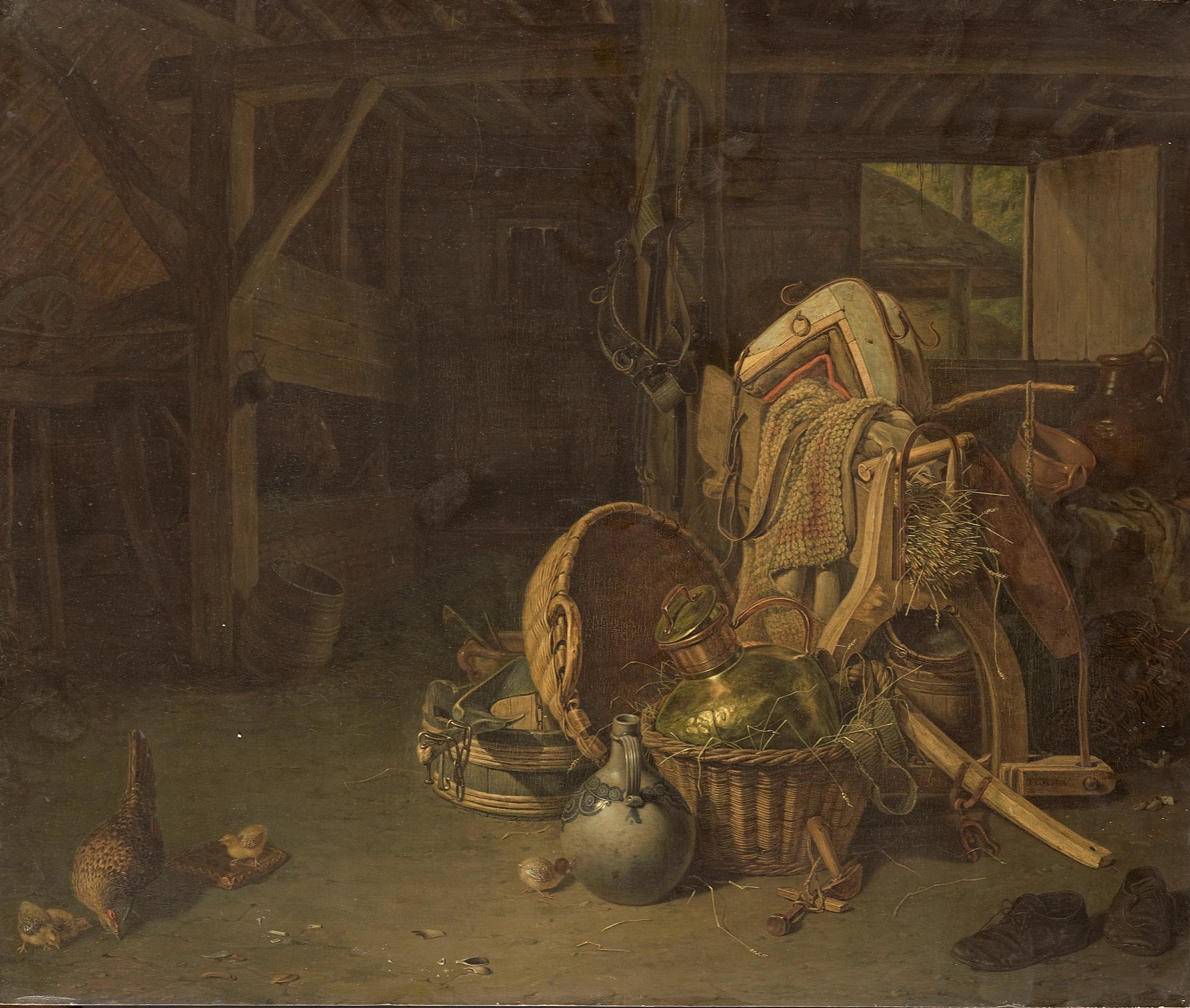 Nature morte dans une écurie - François Cornelis Knoll
