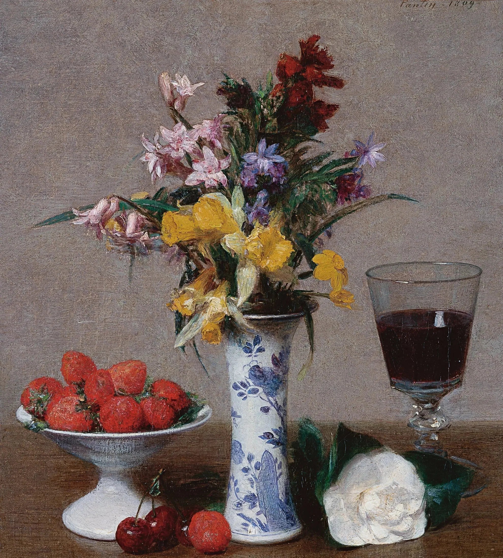 Nature morte dite ’de fiançailles’ - Henri Fantin-Latour - Alpha Reproduction