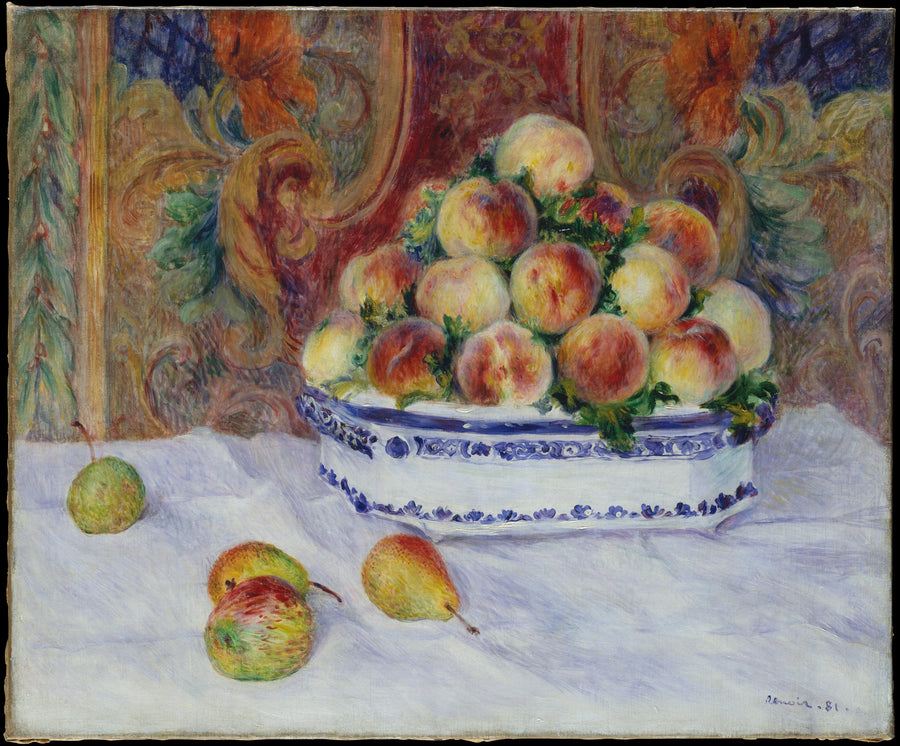 Nature morte aux pêches de Pierre-Auguste Renoir, 1881 — Metropolitan Museum of Art 61.101.12