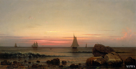 Naviguer au large de la côte - Martin Johnson Heade - Reproductions de tableaux et peintures haut de gamme