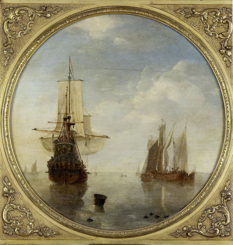 Navires au mouillage - Willem Van de Velde le Jeune