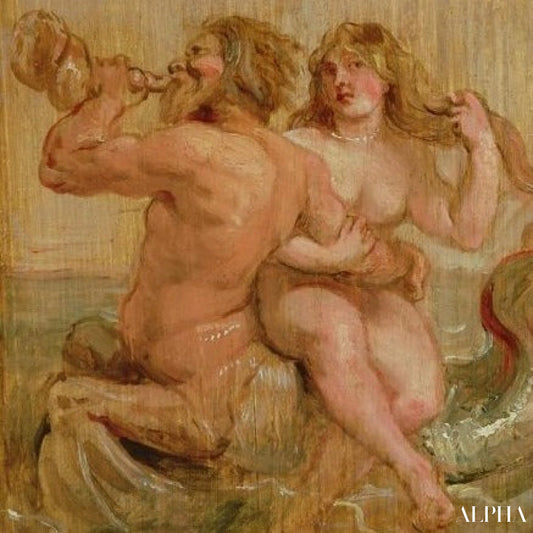 Néréide et Triton - Peter Paul Rubens - Reproductions de tableaux et peintures haut de gamme