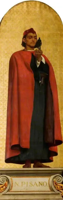 Nicola Pisano (vers 1220/1225–vers 1284) (projet pour une mosaïque au Victoria and Albert Museum) - Frederic Leighton image 1 reproduction réalisée par Alpha Reproduction