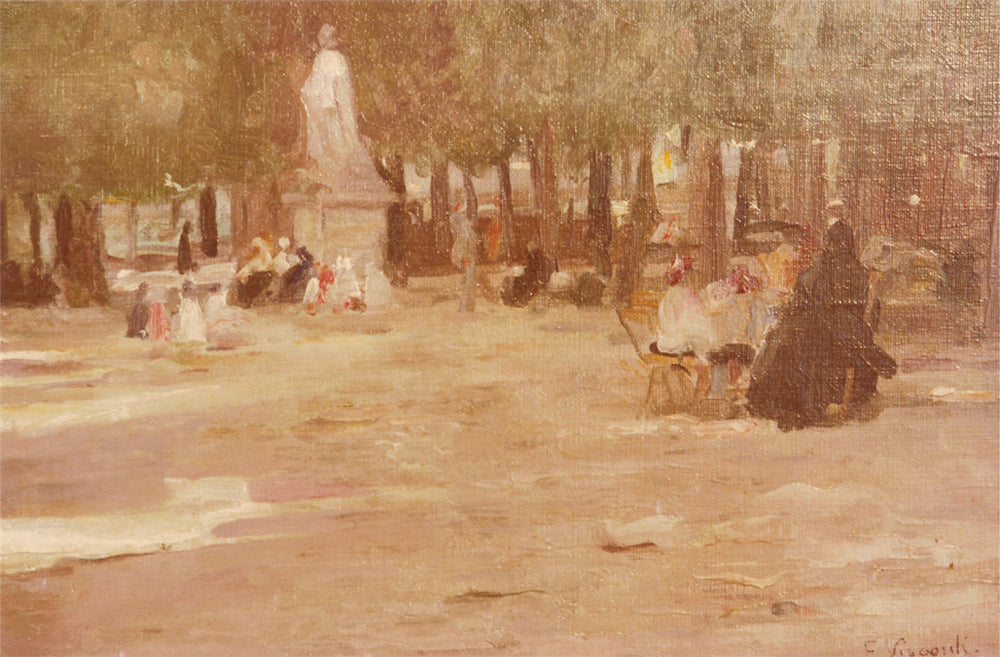 No Jardim de Luxembourgo - Eliseu Visconti