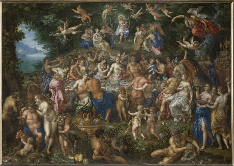 Les Noces de Thétis et de Pélée avec Apollon et le concert des Muses, ou Le Festin des dieux - Hendrick de Clerck
